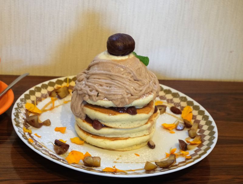 埼玉 熊谷 ホシカワカフェ 和風モンブランパンケーキ パンケーキ部 Pancake Club Powered By ライブドアブログ