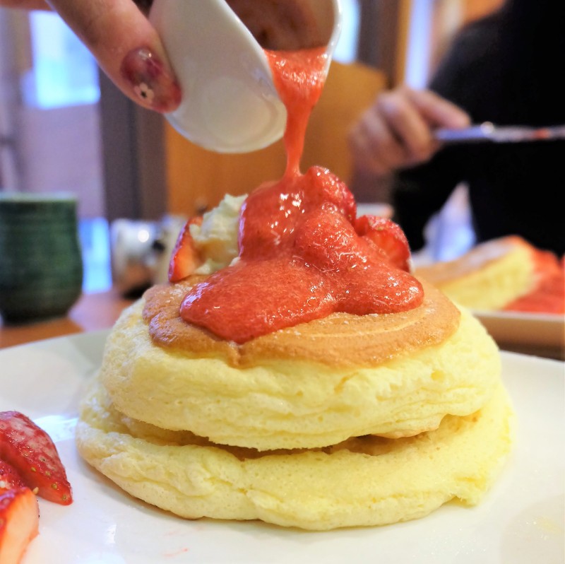 本八幡 茶寮 煉 期間限定生いちごホットケーキ パンケーキ部 Pancake Club Powered By ライブドアブログ