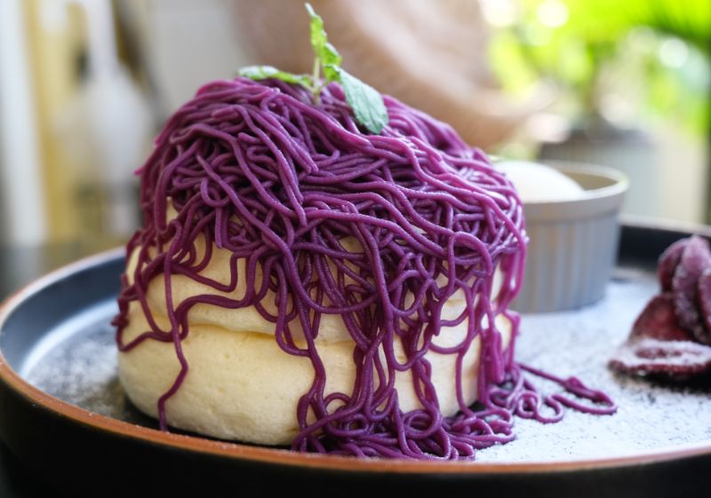 モコモコうさぎちゃん(紫)ケーキ♡ゆめかわ