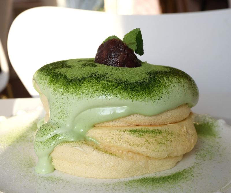 韓国 釜山】ラヘルのキッチン釜山西面店（라헬의부엌） 緑茶スフレパン
