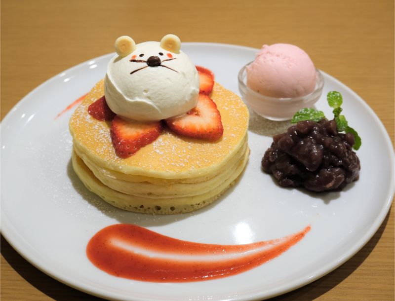 三軒茶屋 パンケーキママカフェvoivoi 小豆と苺と塩生クリームのパンケーキ パンケーキ部 Pancake Club Powered By ライブドアブログ