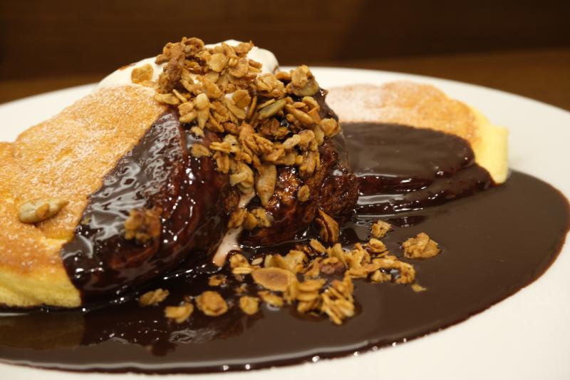 福岡 天神】幸せのパンケーキ ホットチョコレートパンケーキ 自家製