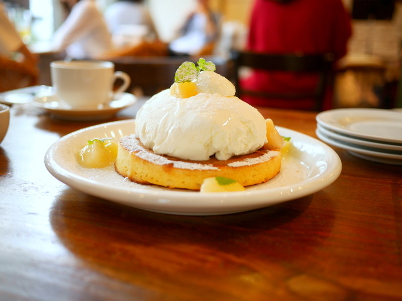 恵比寿 Accueil カフェ アクイーユ 桃のレアチーズパンケーキ パンケーキ部 Pancake Club Powered By ライブドアブログ
