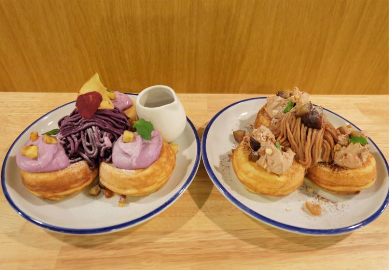 池袋 Diorama Cafe ジオラマカフェ 栗のモンブランパンケーキ 紫いものモンブランパンケーキ パンケーキ部 Pancake Club Powered By ライブドアブログ