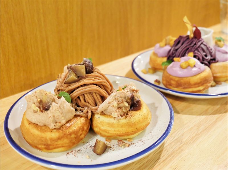 池袋 Diorama Cafe ジオラマカフェ 栗のモンブランパンケーキ 紫いものモンブランパンケーキ パンケーキ部 Pancake Club Powered By ライブドアブログ