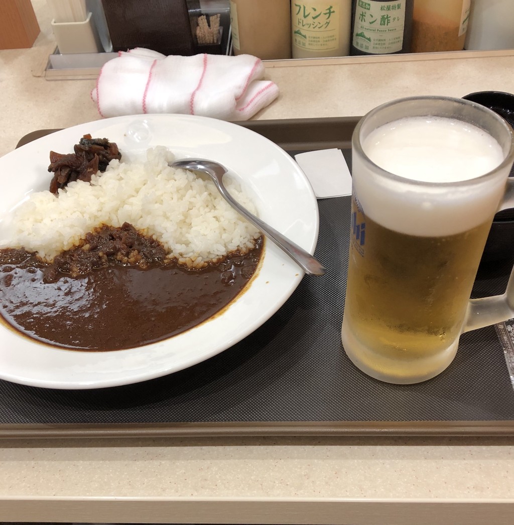 ワイ底辺 朝から松屋でカレーとビールwwww それな速報 ワイ底辺 朝から松屋でカレーとビールwwww それな速報