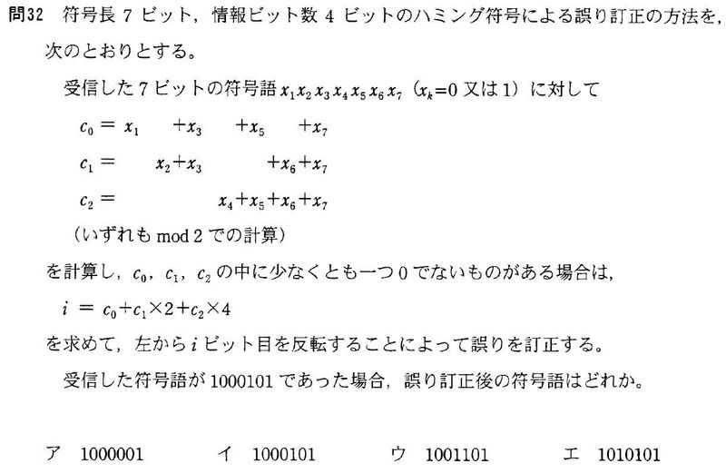 ハミング符号 Ouyou