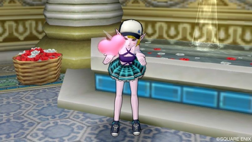 夏ドレスアップ プチスラキャップとエックスシューズ ドラクエ10おしゃれアルバム