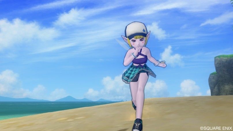 夏ドレスアップ プチスラキャップとエックスシューズ ドラクエ10おしゃれアルバム