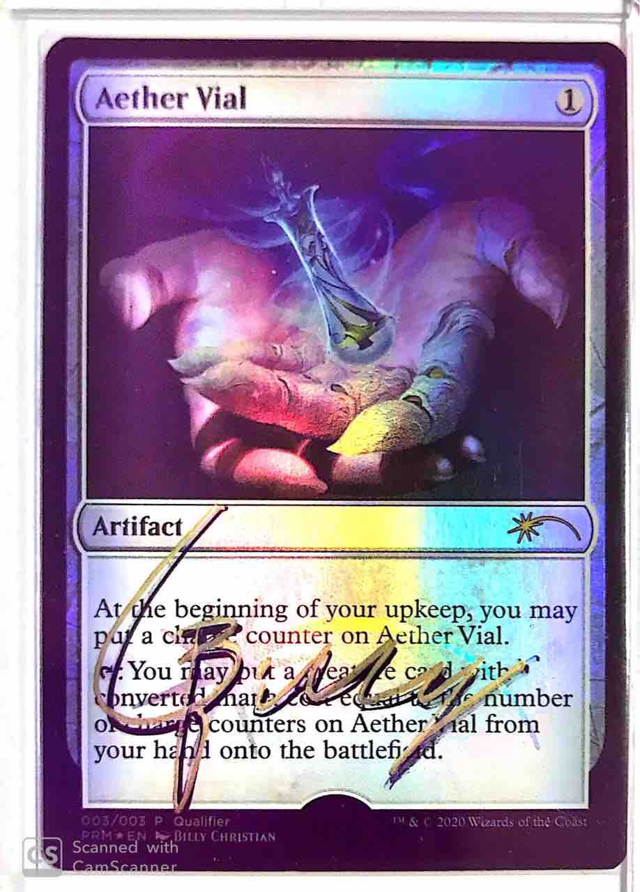 アーティストプルーフ　霊気の薬瓶　MTG SLD seclet lair 霊気の薬瓶/AEther Vial》[DST] 茶U | 日本最大級 MTG通販サイト