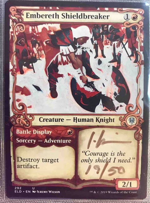 MTG【巨竜戦争 foil】アーティストプルーフ 赤*黄様 Massacre Girl