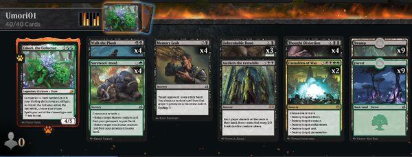 ウモーリ強制選択の構築で遊んだ話 平平mtg日記