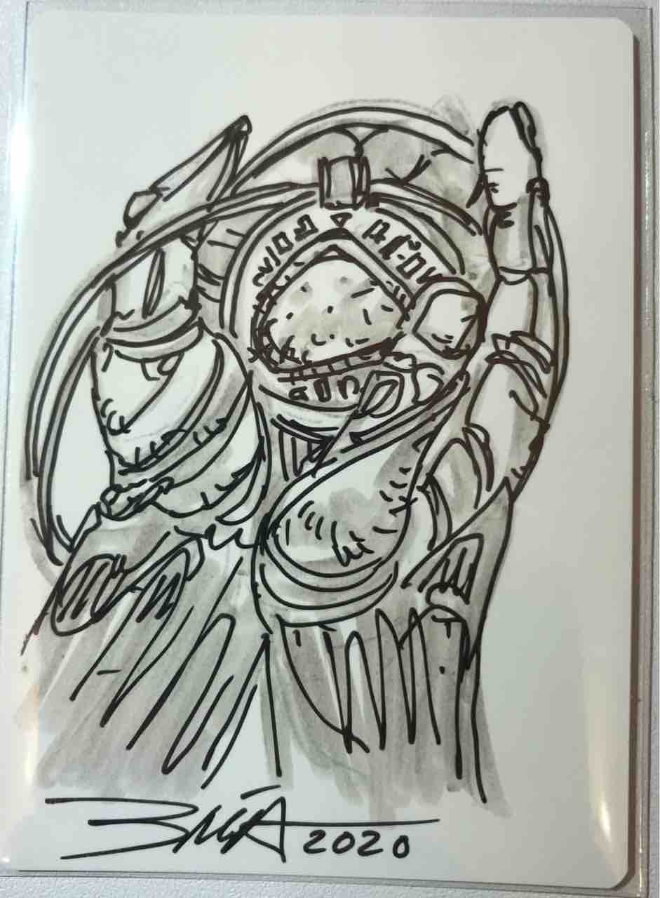 MTG 放浪者 アーティストプルーフ モノクロスケッチ MTG 無常の神 アーティストプルーフ モノクロスケッチ - メルカリ
