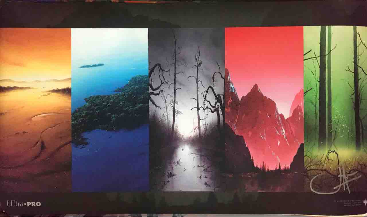 Mtg guru mtg プレイマット 土地 GURU グルランド 島 サインド MTG