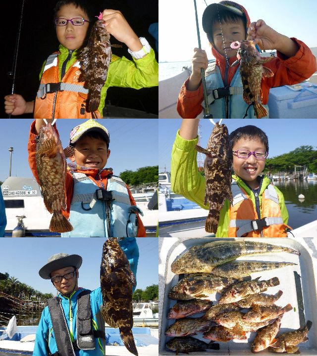 マゴチ＆根魚　釣果写真