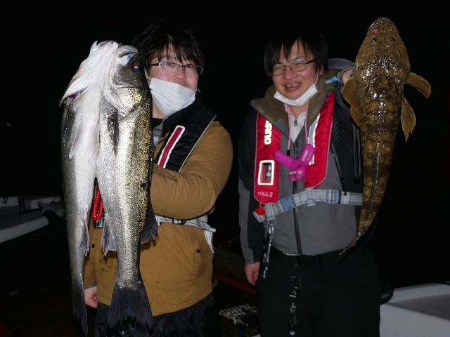 名古屋港　マゴチ　シーバス