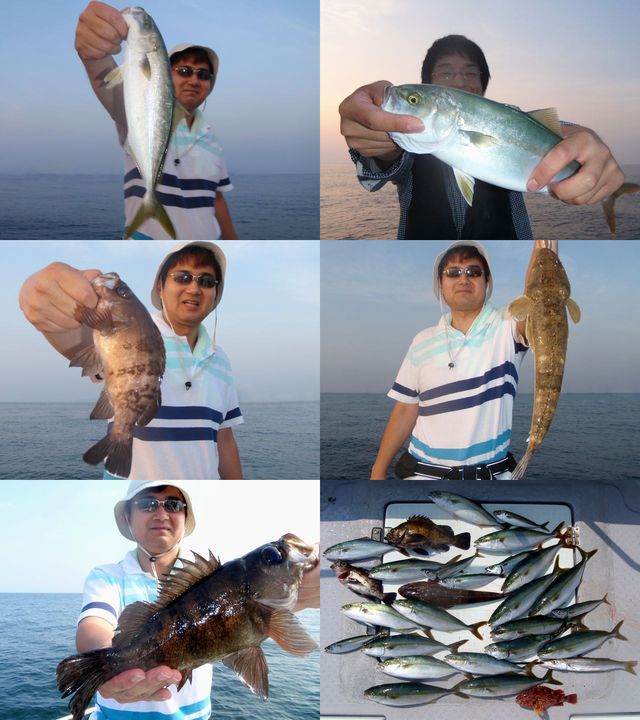 沖　ハマチ他　釣果