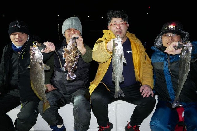 名古屋港　シーバス　根魚