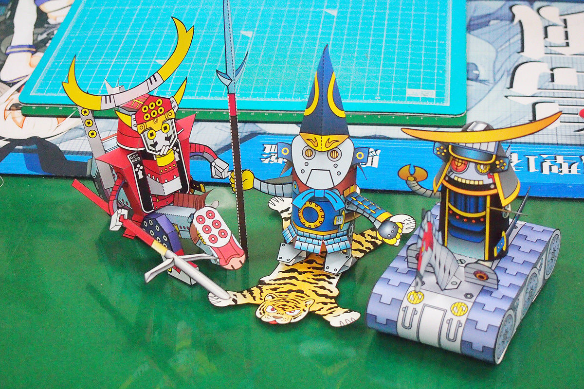 武将ロボ製作中 あともうちょっと 自画自賛 ペパクラ開発日記