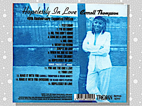 Carroll Thompson「Hopelessly In Love」 : つれづれげえ日記