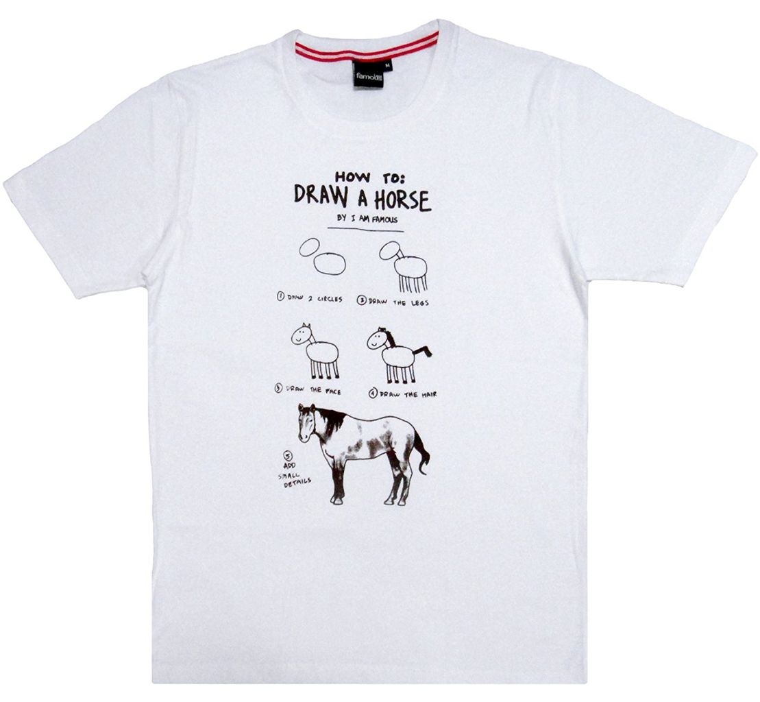 おもしろ ジョーク Tシャツ 馬の描き方 How To Draw A Horse おもしろtシャツマニアックス