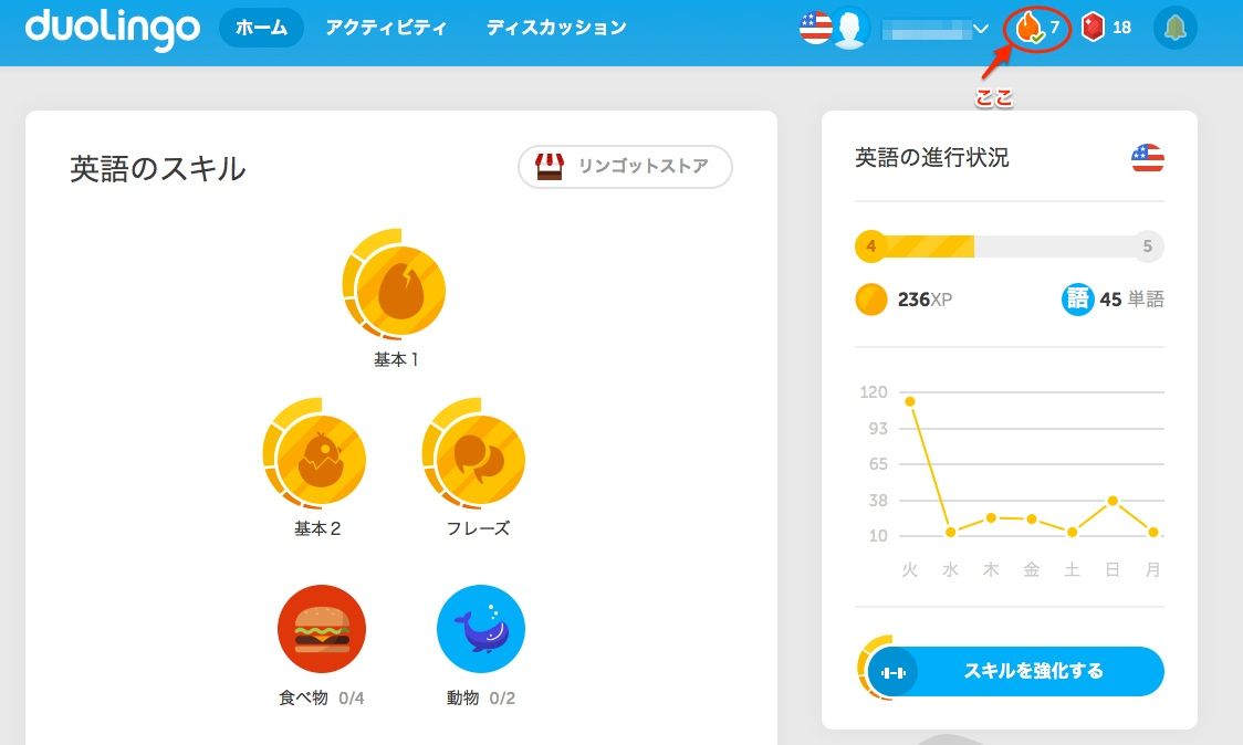 7日目 Duolingoを使って中学生以下の英語レベルがどれだけ向上するのかブログ 7日目 Duolingoを使って中学生以下の英語レベルがどれだけ向上するのかブログ