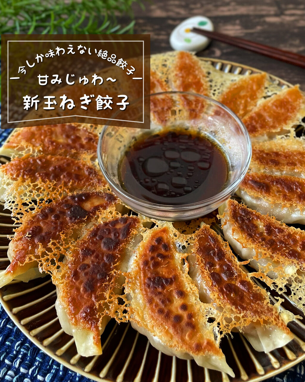 パリッとジューシー！『新玉ねぎの羽根つき餃子』噛むほどに甘みジュワ〜 : 低空飛行キッチン（調理師免許）