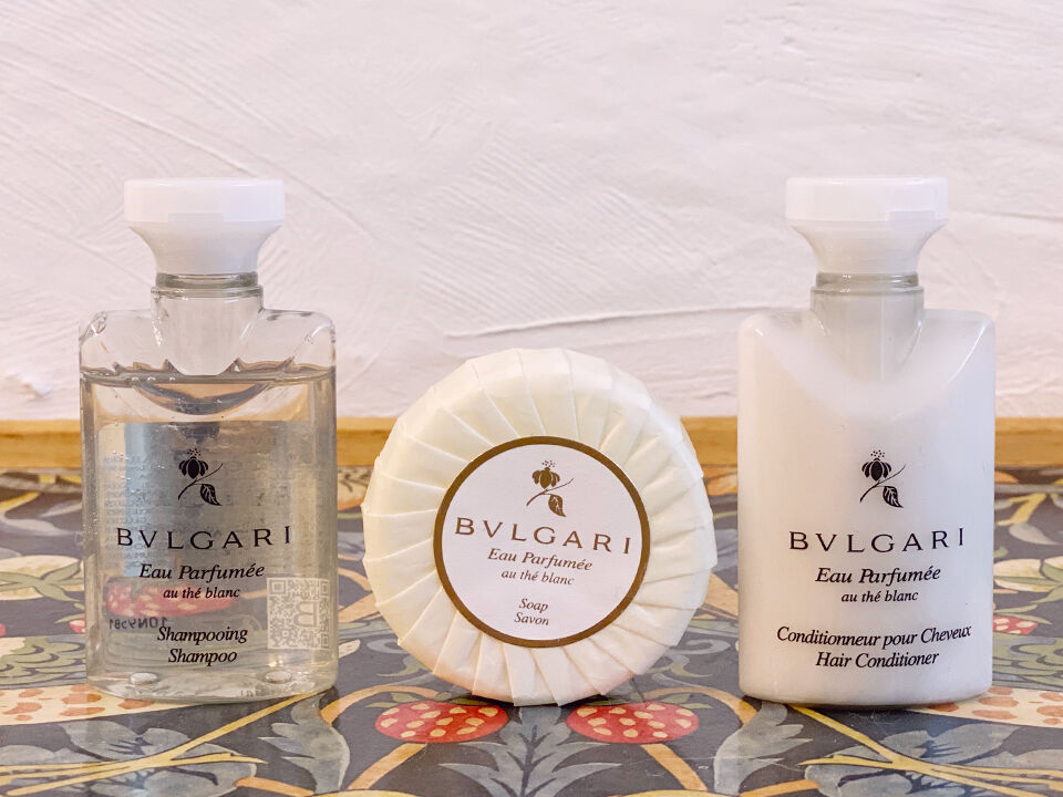 高級ホテルアメニティとミニマリスト】ブルガリのシャンプー&ソープで