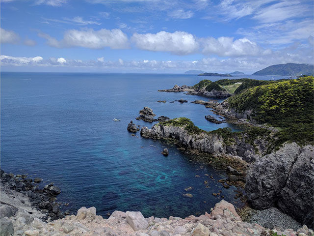 式根島神引展望台からの写真