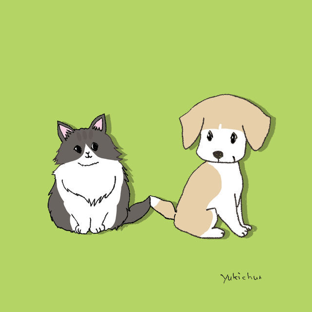 おまけ：雪ちゅんが描いてくれた2匹のイラスト