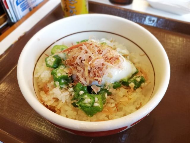 まぜのっけごはん朝食の食べ方その3「ミニ牛丼にして食べる」