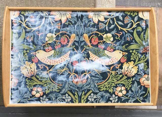 IKEAハック｜イケアの白いお盆を、紙とボンドだけで簡単カスタムDIY