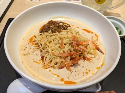 デニーズ 冷し担々麺