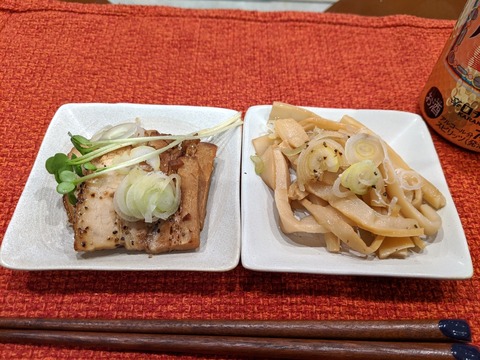 煮干そば流。 おつまみ