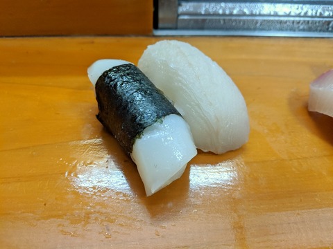 大和田鮨 鮃、烏賊