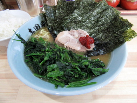 志田家 ほうれん草のりラーメン