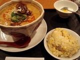 銀座 一鳳 坦々麺セット (1)