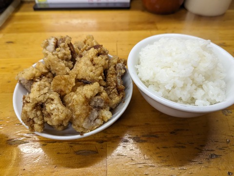 珉珉 半パーコー別皿小ライス
