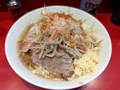 ラーメン二郎　ラーメン半分