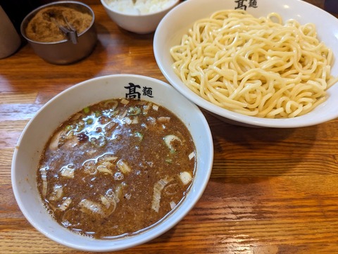 髙はし 半肉入りつけそば