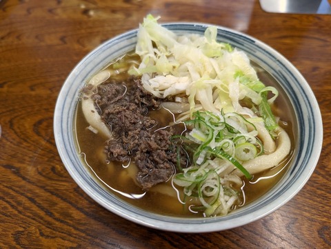 たけ川うどん　肉うどん