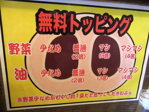 高木のぶぅ 無料トッピング
