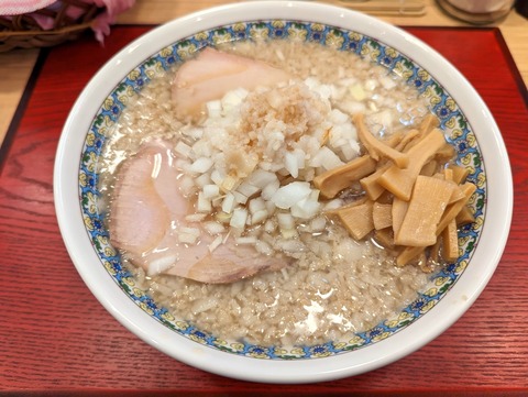 麺創庵砂田 背脂煮干し中華そば