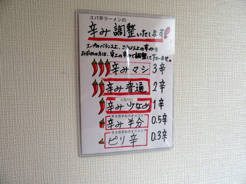風らいぼう 辛さお好み