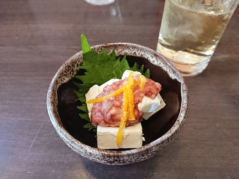 鯛めし好房　酒盗チーズ寄せ