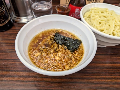 天王 揚げネギつけめん
