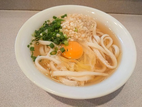 やぶ金 月見うどん