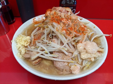 ラーメン二郎　ラーメン少な目
