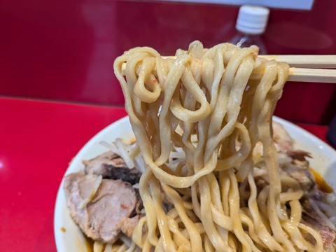 ラーメン二郎西台駅前店　麺