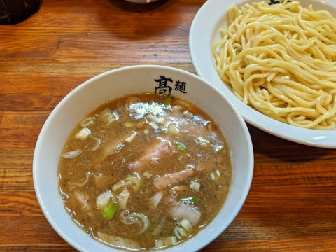 髙はし　半肉入りつけそば